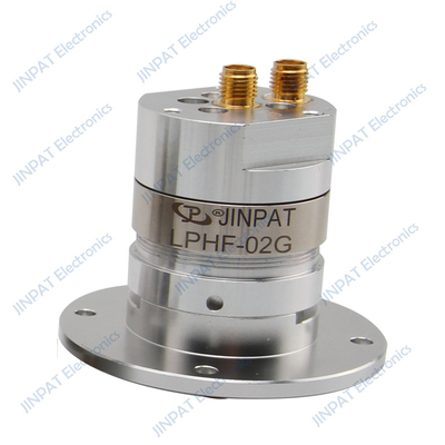 Anello di scivolo a doppio canale IP60 per giunture rotanti coassiali RF con anello di scivolo di segnalazione compatto per velocità fino a 60 RMP.