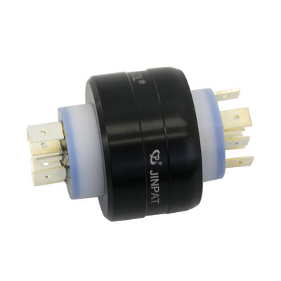 JINPAT 6-polar 1000RPM Mercurio Slip Ring con 6 canali per potenza stabile e trasferimento del segnale