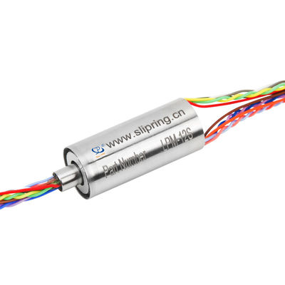 Anello collettore a capsula compatto a 12 circuiti per segnali LVDS con contatto oro-oro