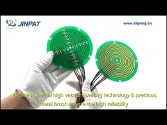 Anello collettore a disco di tipo piatto, routing 5A con 2 circuiti per avvolgicavi